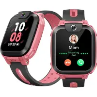 Imoo Z1 Montre intelligente pour enfants - Appel vidéo HD, téléphone, GPS, étanche, rose