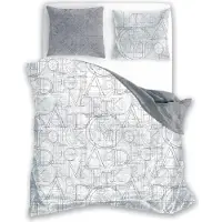 Faro Linge de lit 160 x 200 cm + 2 x 70 x 80 cm 100 % satin de coton Parure de lit Housse de couette (Boho 009)