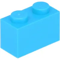 LEGO 250 pièces 3004 Brick 1x2 Part Basic Bricks 250 Moyen Bleu Azur