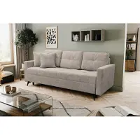 VENASI FOSTER Canapé rembourré avec fonction sommeil et coffre de rangement Canapé Canapé-lit Beige PRIME 08