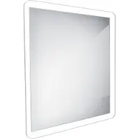 Neuveden Miroir de salle de bain LED avec éclairage Nimco 60 x 60 cm ZP 19066