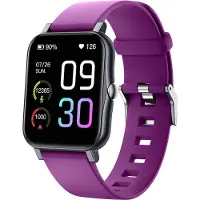 Ele eleoption GTS2 1,69'' étanche Smart Watch moniteur de santé avec 16 modes de sport contrôle de la musique 45 jours de long standby, violet
