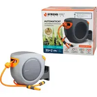 STREND PRO Dévidoir Premium, mural, automatique 1/2", avec tuyau d'arrosage L-35+2 m