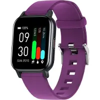 Ele eleoption GTS1 Montre intelligente étanche, moniteur de santé avec 16 modes de sport contrôle de la musique boire de l'eau/siège/rappel d'appel, violet