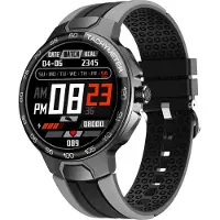 Ele eleoption E15 Smart Watch Outdoor Sports Montre mécanique étanche Pulsomètre Surveillance du sommeil Tracker Gris argenté