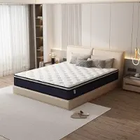 TEENO Matelas 90 x 190 cm- Matelas ergonomique, respirant, ultra-doux et confortable, haute résilience, matelas à ressorts, hauteur 25 cm