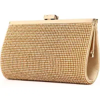 Ele eleoption Sac à main de soirée pour femmes avec tous les carrés de strass pour le mariage-banquet-party-bal de fin d'année, or