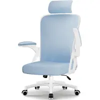 Portreen Chaise de bureau , chaise de bureau, chaise de bureau ergonomique avec appui-tête réglable, chaise de direction, chaise pivotante 150 kg