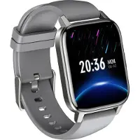Ele eleoption Montre intelligente Bluetooth avec 15 modes sport GPS étanche - cardiofréquencemètre sang - moniteur d'oxygène, 44,5 mm gris