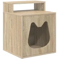 vidaXL Maison pour chats Sonoma 42,5 x 40 x 53,5 cm Bois composite
