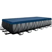 Intex 28087 Bâche de piscine rectangulaire Deluxe 732 x 366 cm avec débord de 20 cm
