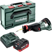 Metabo SSEP 18 LT Scie sabre sans fil 18 V 32 mm + 1x batterie LiHD 5,5 Ah + chargeur + Metabox