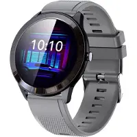 Ele eleoption SmartWatch Fitness tracker avec Bluetooth étanche cardiofréquencemètre moniteur qualité du sommeil tracker gris