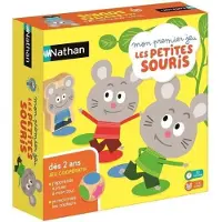 Nathan Jeu de Société Mon Premier Jeu les Petites Souris , Jeu Familial, Jeu Coopératif et Compétitif