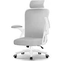 Portreen Chaise de bureau , chaise de bureau, chaise de bureau ergonomique avec appui-tête réglable, chaise de direction, chaise pivotante 150 kg