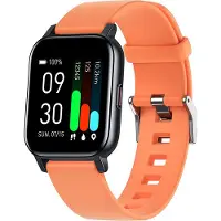 Ele eleoption GTS1 Montre intelligente étanche, moniteur de santé avec 16 modes de sport contrôle de la musique boire de l'eau/siège/rappel d'appel, orange