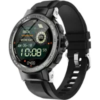 Ele eleoption Smart Watch 24 modes de sport Tracker de santé étanche pour hommes Noir