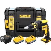 DeWalt DCF 620 E2T Visseuse pour cloisons sèches sans fil 18 V 30 Nm Brushless + 2x Powerstack batterie 1,7 Ah + chargeur + TSTAK