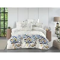 Brotex® Housse de couette en flanelle, dimensions 140x220 cm, et taie d'oreiller 70x90 cm, modèle "Rosery"