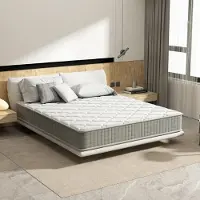 DEWINNER Matelas Mémoire 140x200 Épaisseur 30CM - Matelas à Mémoire en Mousse - 7 Zones - Fermeté Moyenne - Soulagement des Points de Pression