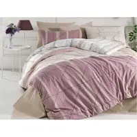 Brotex® Parure de lit en coton, dimensions 140x220 cm, taies d'oreiller 70x90 cm, modèle Montana