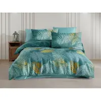 Brotex® Linge de lit français Satin 240x200, 70x90cm Paloma green