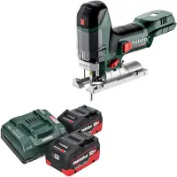Metabo ST 18 LT 130 BL Scie sauteuse sans fil 18 V 130 mm Brushless + 2x batterie LiHD 5,5 Ah + chargeur