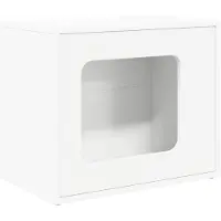 vidaXL , maison pour chat, blanche, 51 x 30 x 42,5 cm, en matériau de bois