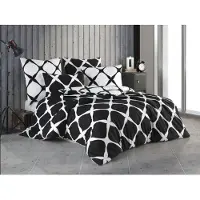 Brotex® Lin coton français 240x200,70x90 Noir