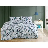Brotex® Linge de lit français en flanelle 240x200, 70x90 Orlex blue