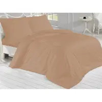 Brotex® Linge de lit français Satin 240x220, 70x90cm Beige