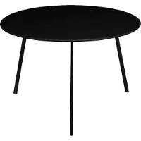 Mica Decorations Table de jardin Seatle - 58x58x38 cm - Fer - Noir