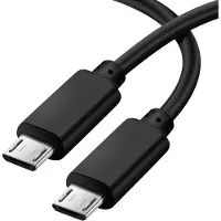 Akyga , Câble de charge et de synchronisation Micro USB / Micro USB 60cm, Noir