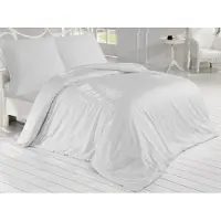 Brotex® Lin inclus Satin 140x200, 70x90cm gris clair