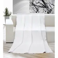 Brotex® Couverture micro simple 150x200cm blanc naturel (crème)