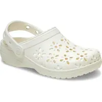 Crocs Classic Floral Cut Out Clogs Blanc EU 28-29 Enfants