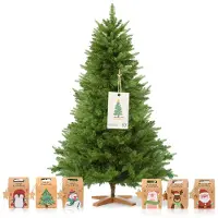 DEWINNER Sapin de Noël Artificiel 180 cm,, Branches PE PVC Réglables, Support en Bois Stabilisé, Extra Dense et Réaliste, Montage Rapide