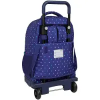 Safta Benetton Drop 33l 33x45x22 Cm Wheeled Backpack Bleu Enfants