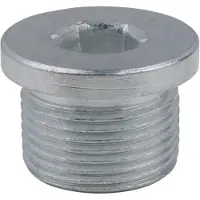 Ks Tools Bouchon de vidange d'huile, hexagone interne 10mm, M22x1,5x13,5mm, pack de 25
