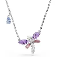 Swarovski Chaîne bleu clair / violet / argent / transparent