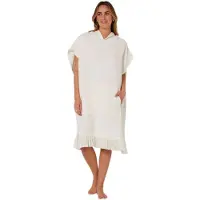 Ocean & Earth Waffle Hooded Poncho Beige