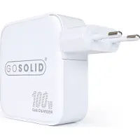 GO SOLID! Chargeur rapide compatible avec GaN2 100W (1x USB QC3.0, 3x USB-C PD3.0)