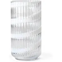 Lyngby Porcelæn Glasvase swirl white (1x)