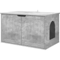 vidaXL Maison pour chat en béton 85 x 55 x 50,5 cm en aggloméré