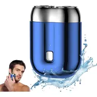 Welikera Rasoir pour homme entièrement lavable, rasoir électrique pour homme, tondeuse à barbe pour homme de poche, rasoir électrique rotatif, portable, recharge rapide