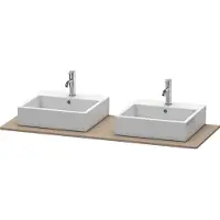 Duravit Console XSquare, 2 découpes, 1400x16x550mm, XS063GB7575