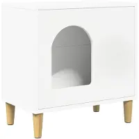 vidaXL Maison pour chats Blanc 51 x 30 x 52 cm Bois composite