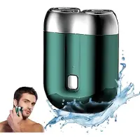 Welikera Rasoir pour homme entièrement lavable, rasoir électrique pour homme, tondeuse à barbe pour homme de poche, rasoir électrique rotatif, portable, recharge rapide