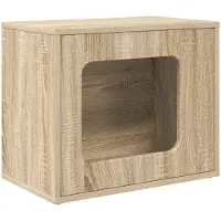 Syfax Maison pour chat Sonoma 51 x 30 x 42,5 cm Bois d'ingénierie