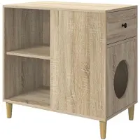 vidaXL Maison pour chats Sonoma 72 x 42,5 x 70 cm Bois composite